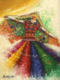 Bandah Ali, 18 x 24 Inch, Acrylic on Canvas, Figurative-Painting, AC-BNA-033